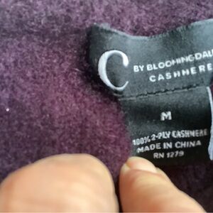 100% 2 ply cashmere sweater. M. . C by Bloomingdale’s